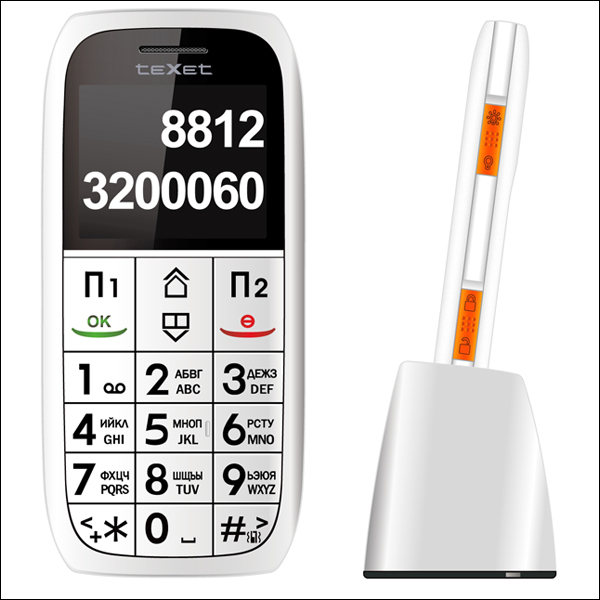 Мобильный телефон teXet TM-B312 (изображение производителя).